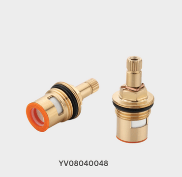 1/2″ Quarter Turn Brass Cartridge With 7.7 mm Knurling-YV08040048